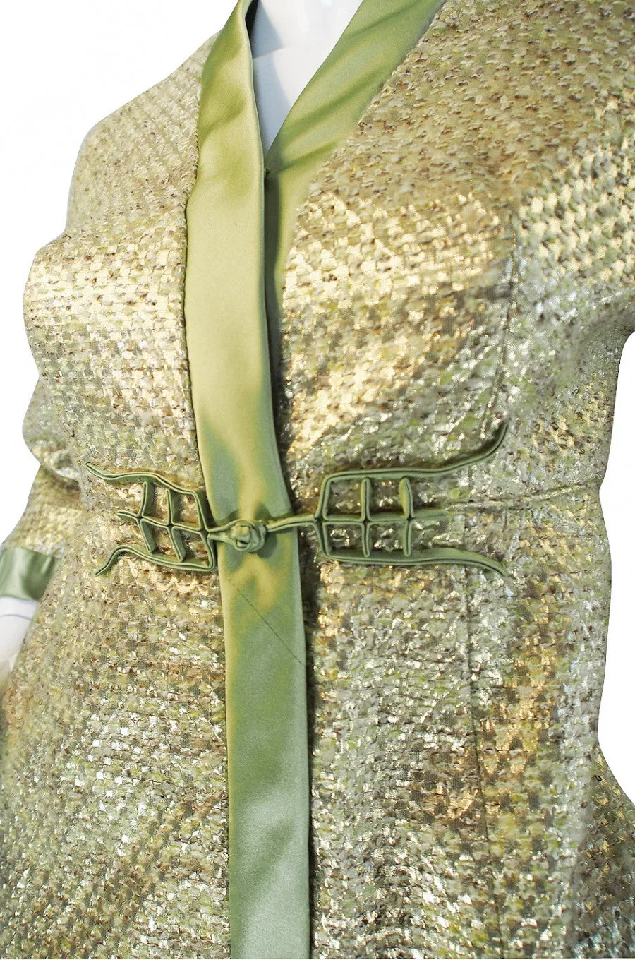 1960s Dynasty Gold Hostess Gown