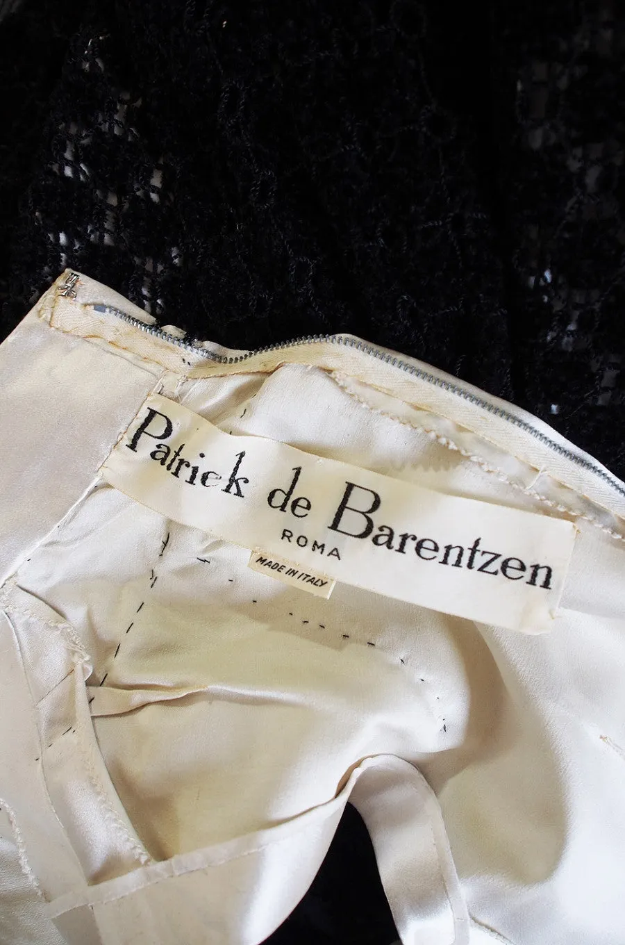 1960s Patrick De Barentzen Couture Dress