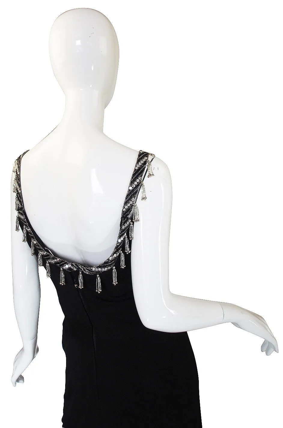 1970s Beaded Bob Mackie Silk Jersey Gown