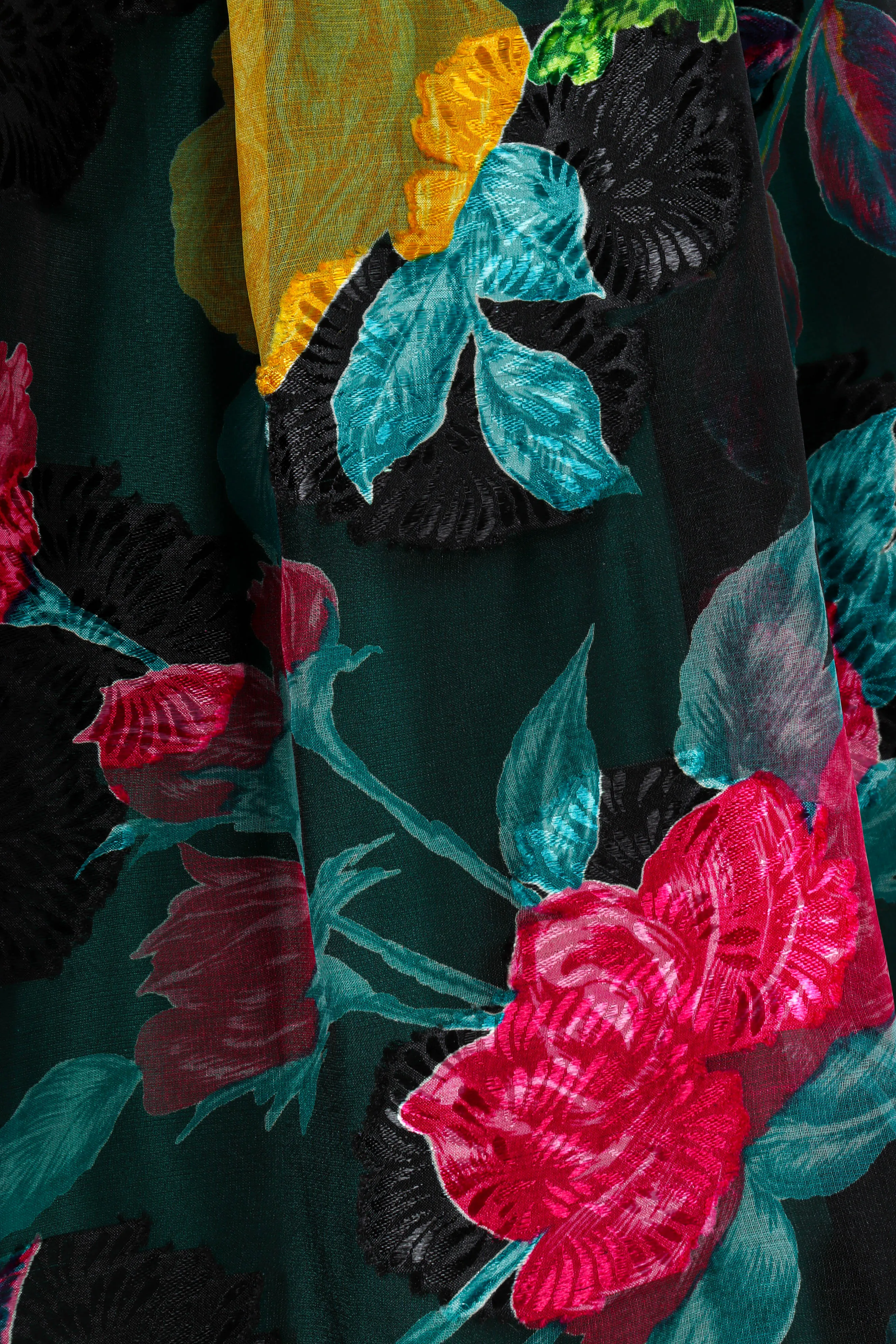 1987 Floral Organza Gown