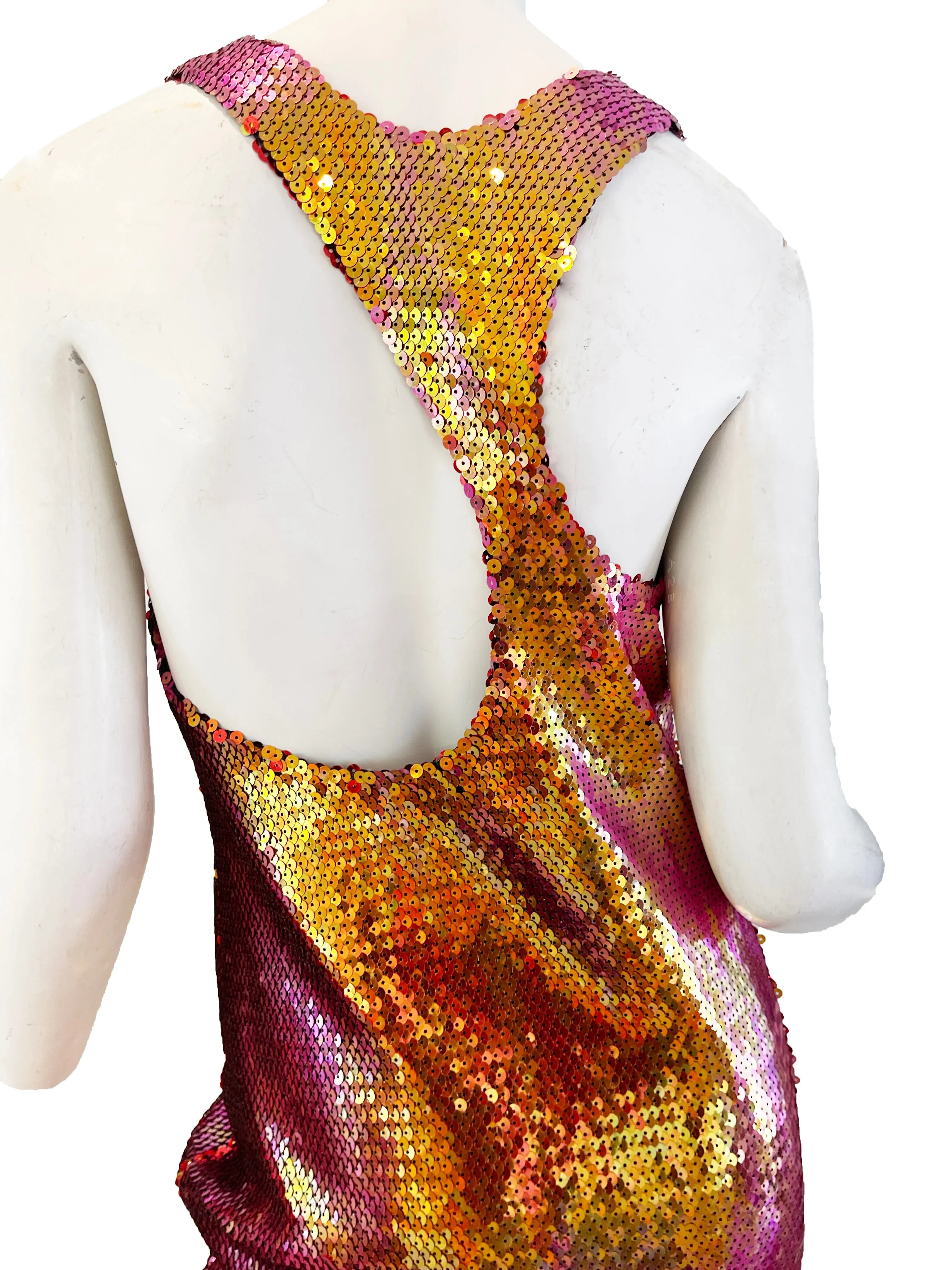 1988 STEPHEN SPROUSE Sequin Gown