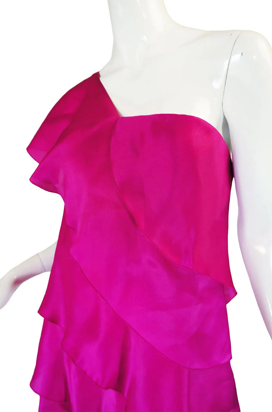 1990s Jackie Rogers Silk Organza Gown