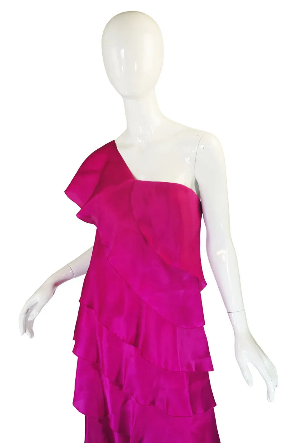 1990s Jackie Rogers Silk Organza Gown