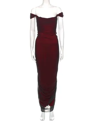 1990s RICHARD TYLER COUTURE off the shoulder evening gown