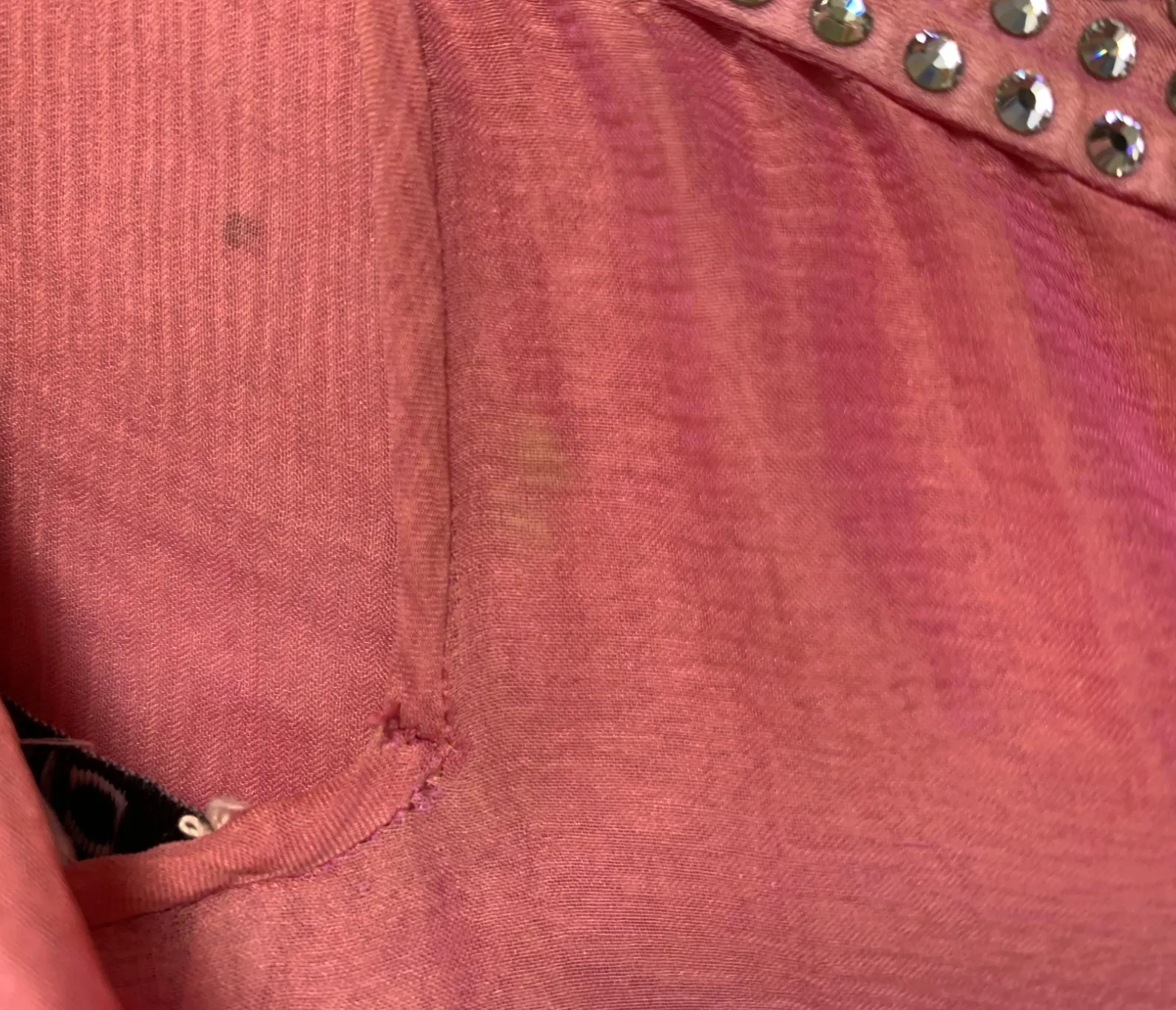 2002 CHRISTIAN DIOR Sheer Pink Embellished Gown