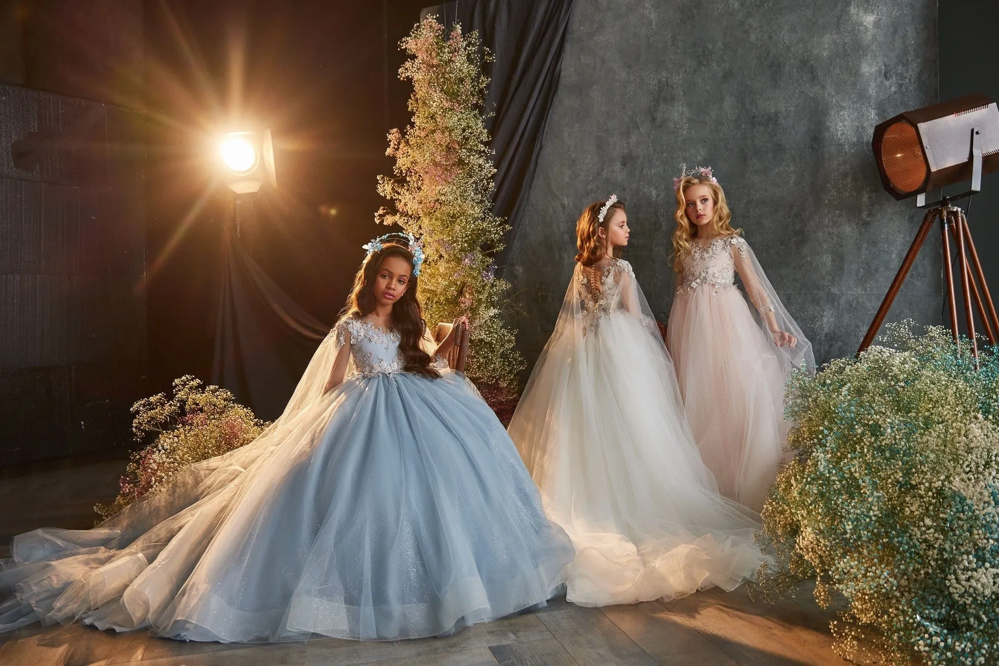 3209 Wing Sleeve Junior Bridesmaid Dress
