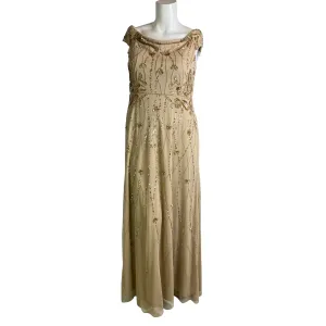 ADRIANNA PAPELL Style 40435 Long Gown Champagne Size 16