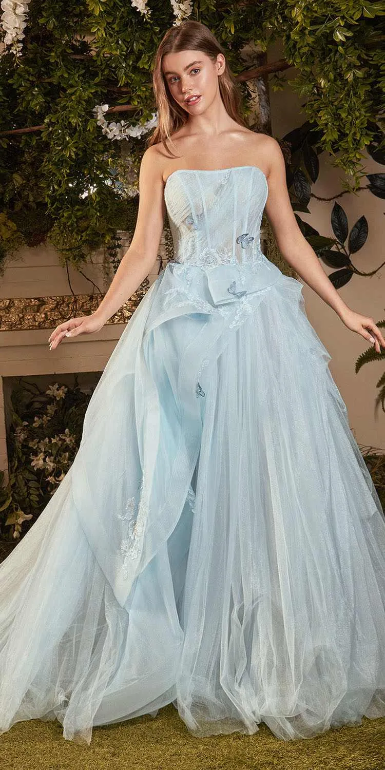 Andrea & Leo A1021 Monarch Butterfly Tulle Gown