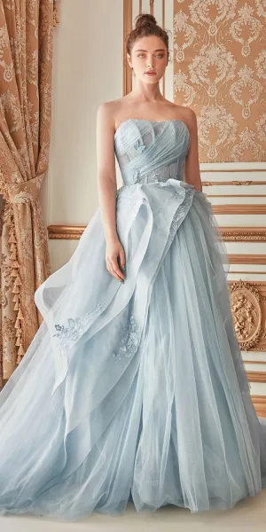 Andrea & Leo A1021 Monarch Butterfly Tulle Gown