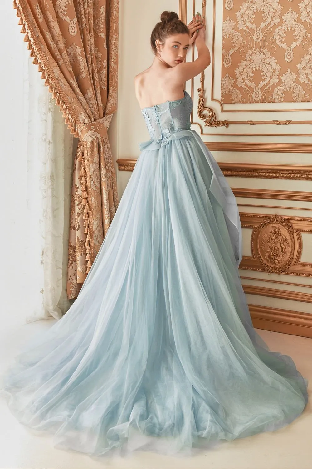 Andrea & Leo A1021 Monarch Butterfly Tulle Gown