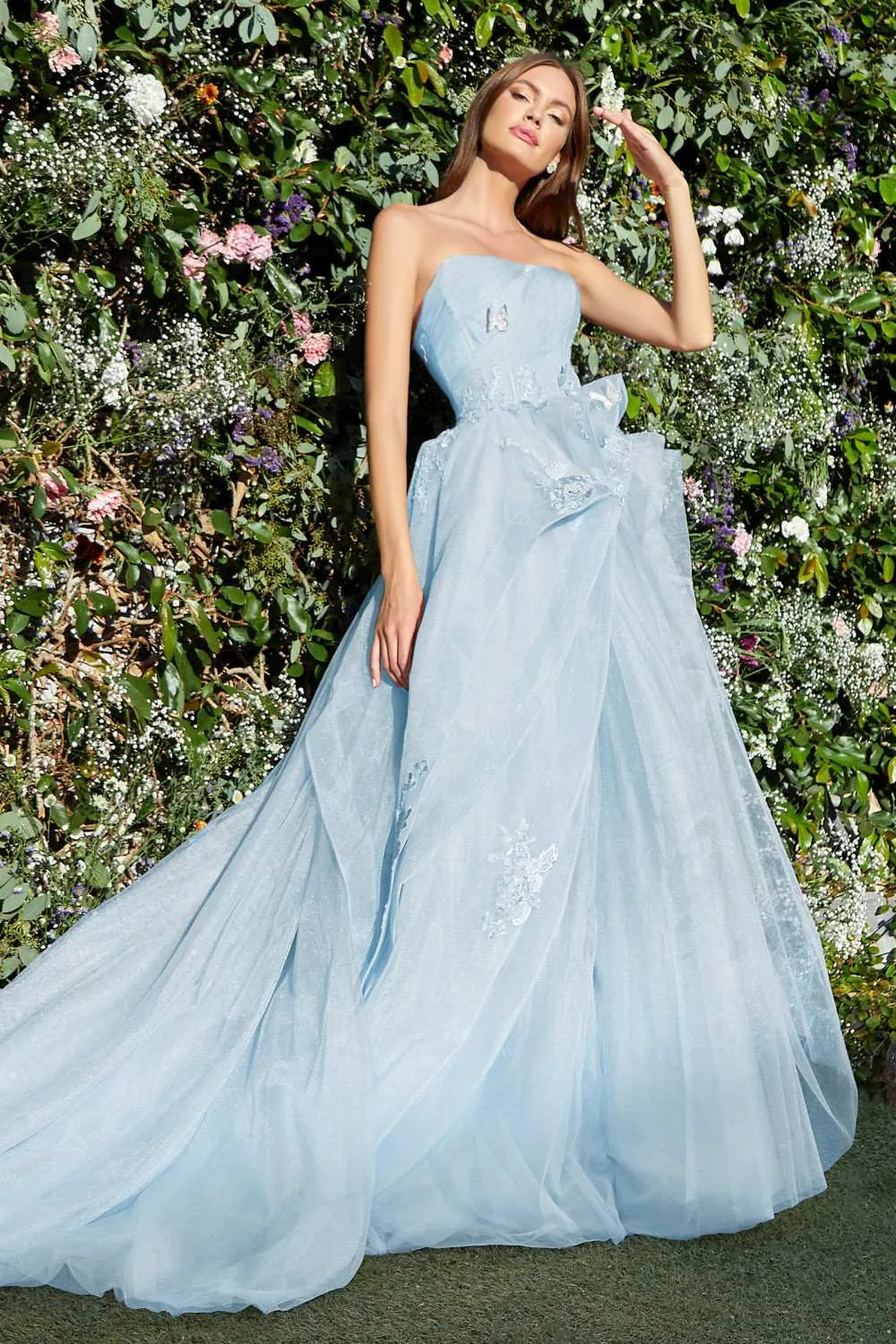 Andrea & Leo A1021 Monarch Butterfly Tulle Gown
