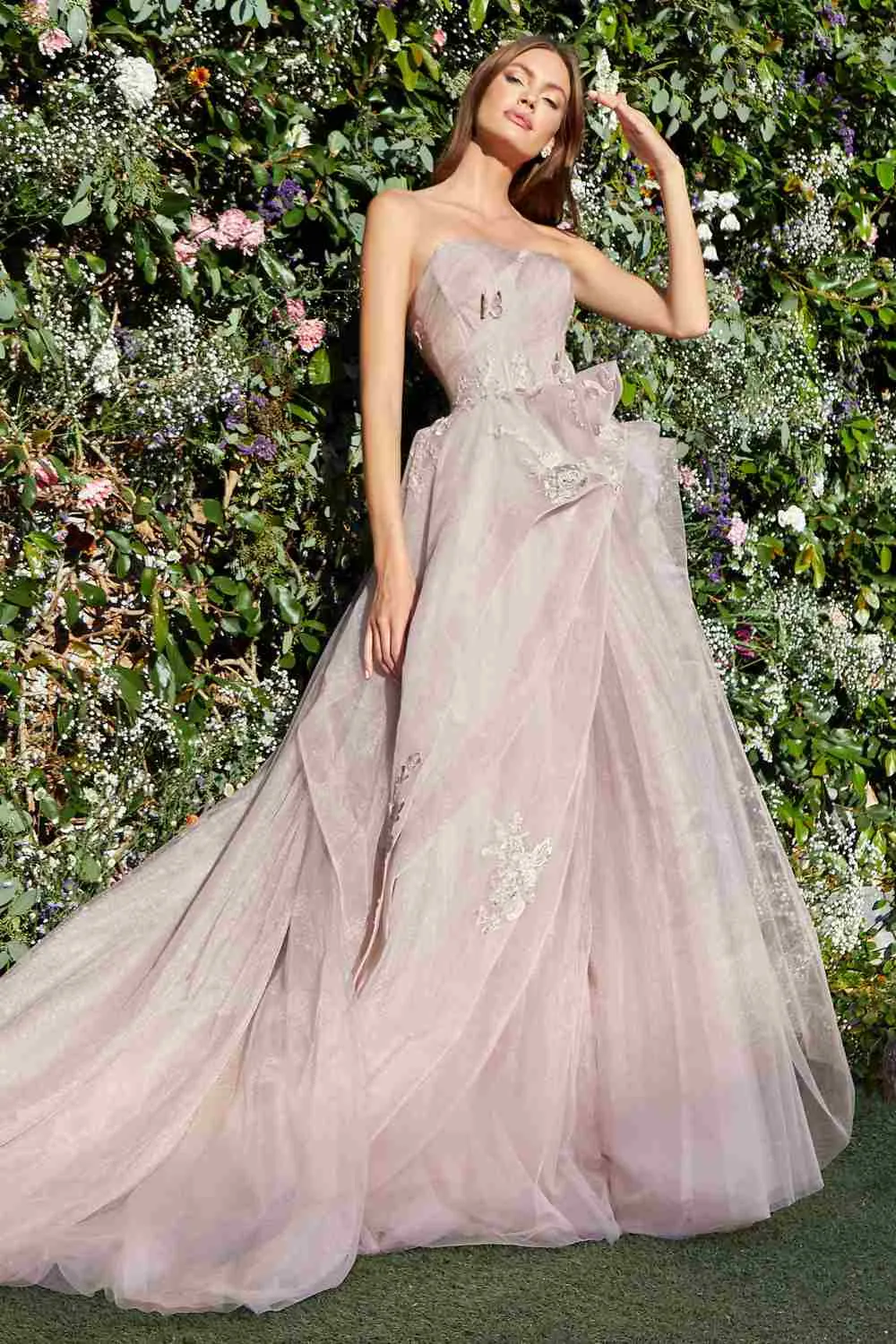 Andrea & Leo A1021 Monarch Butterfly Tulle Gown