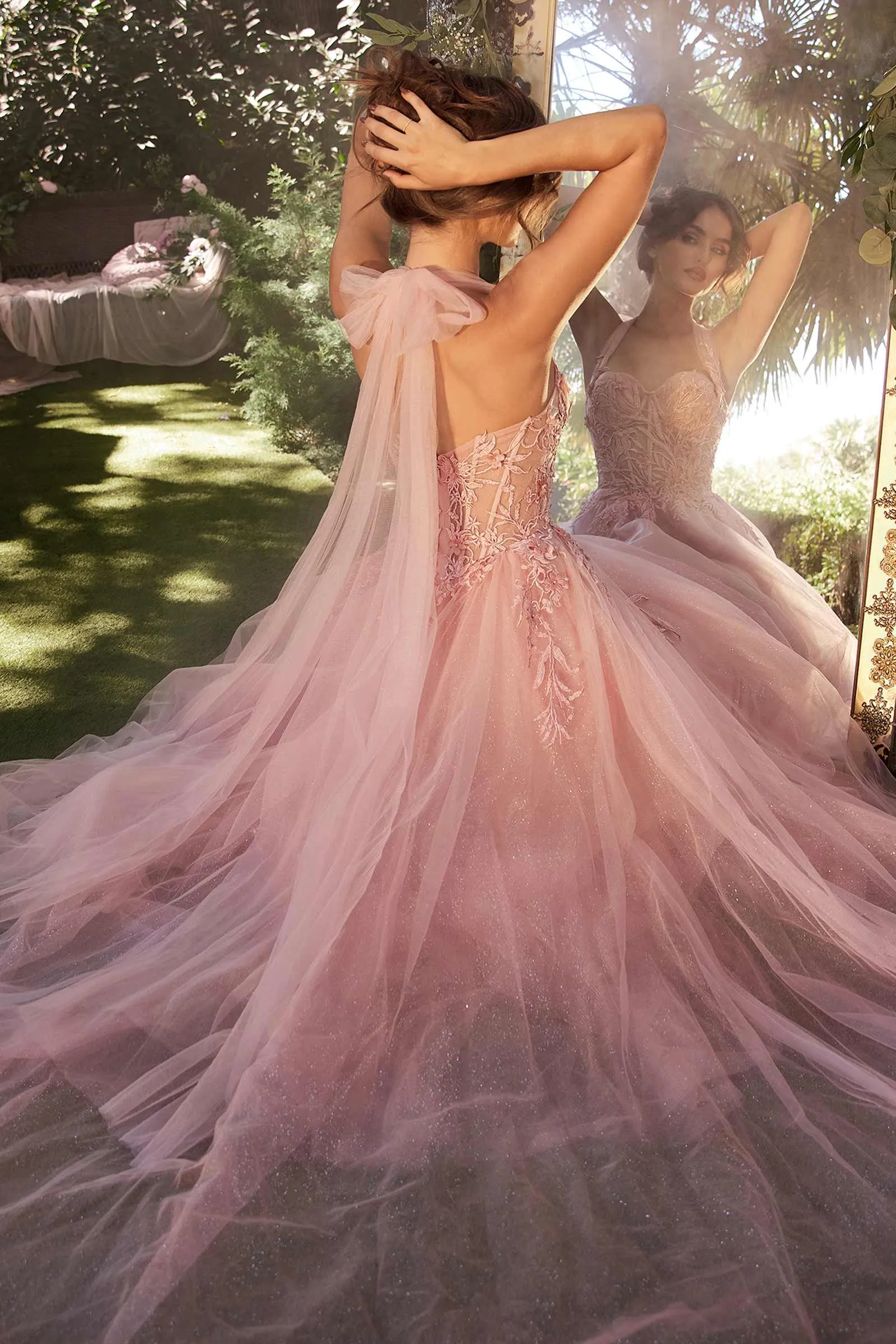 Andrea & Leo A1322 Layered Tulle Ball Gown