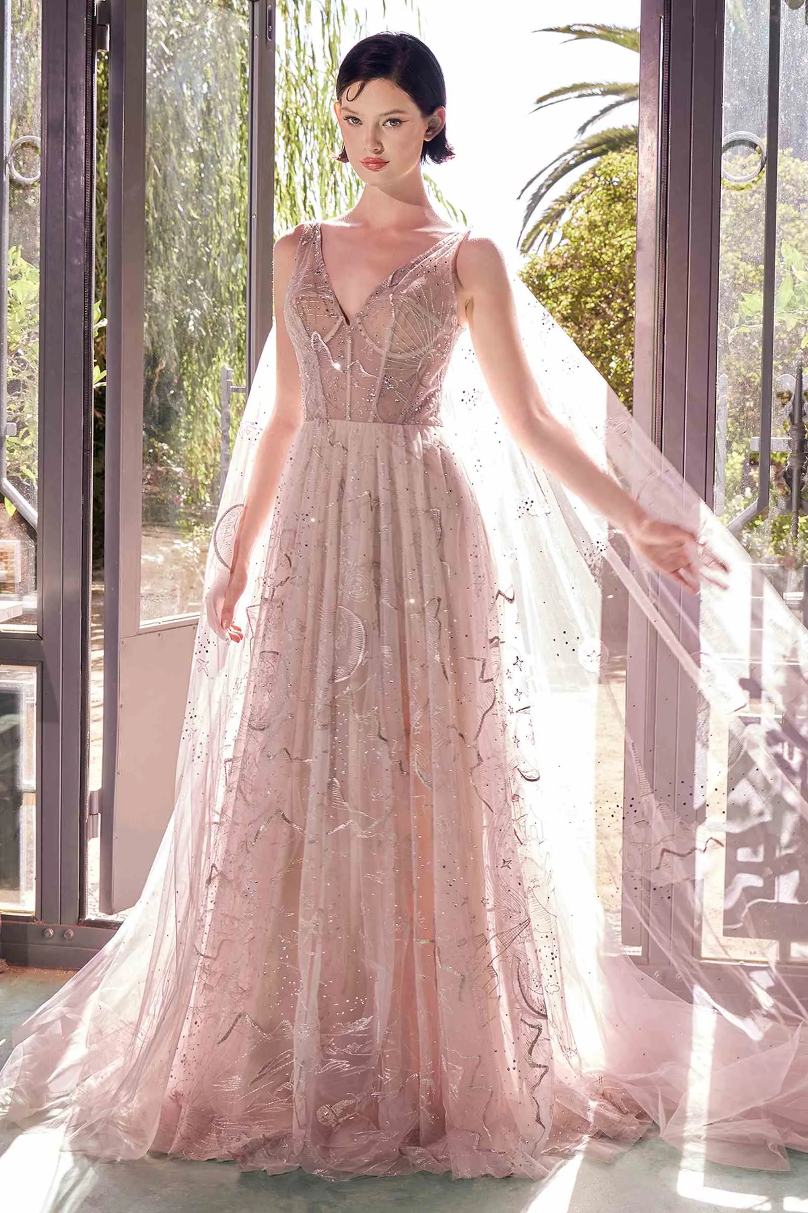 Andrea & Leo A1459 Dress Sun Moon And The Stars Embroidery Gown