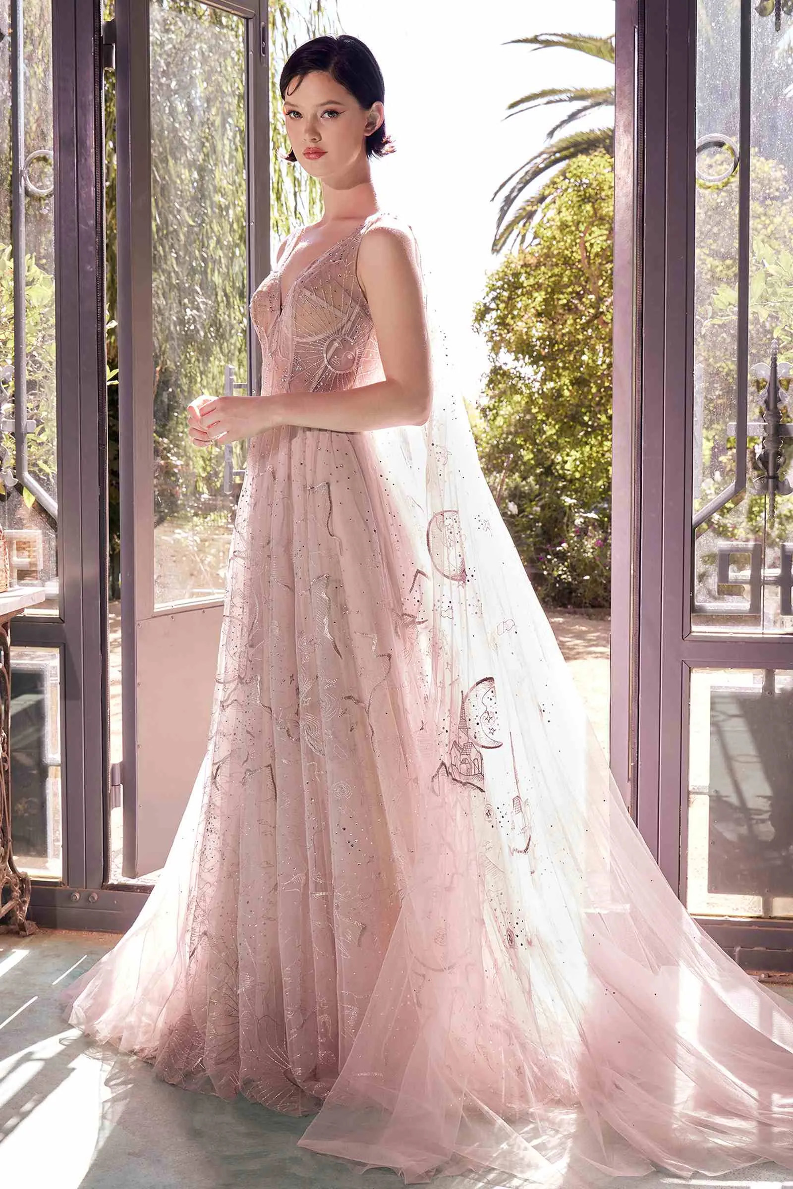 Andrea & Leo A1459 Dress Sun Moon And The Stars Embroidery Gown