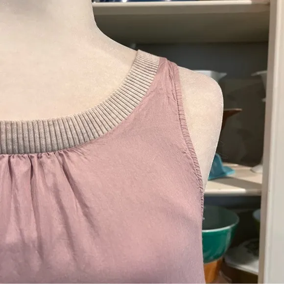 Anthropologie Wildfell Dusty Pink Tiered Ruffle Dress - Size Small