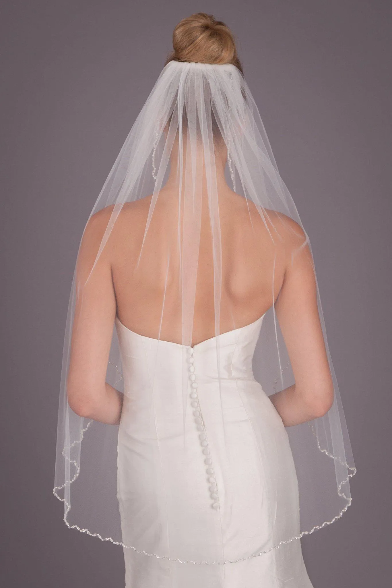 Aria Pearl and Crystal Beaded Veil
