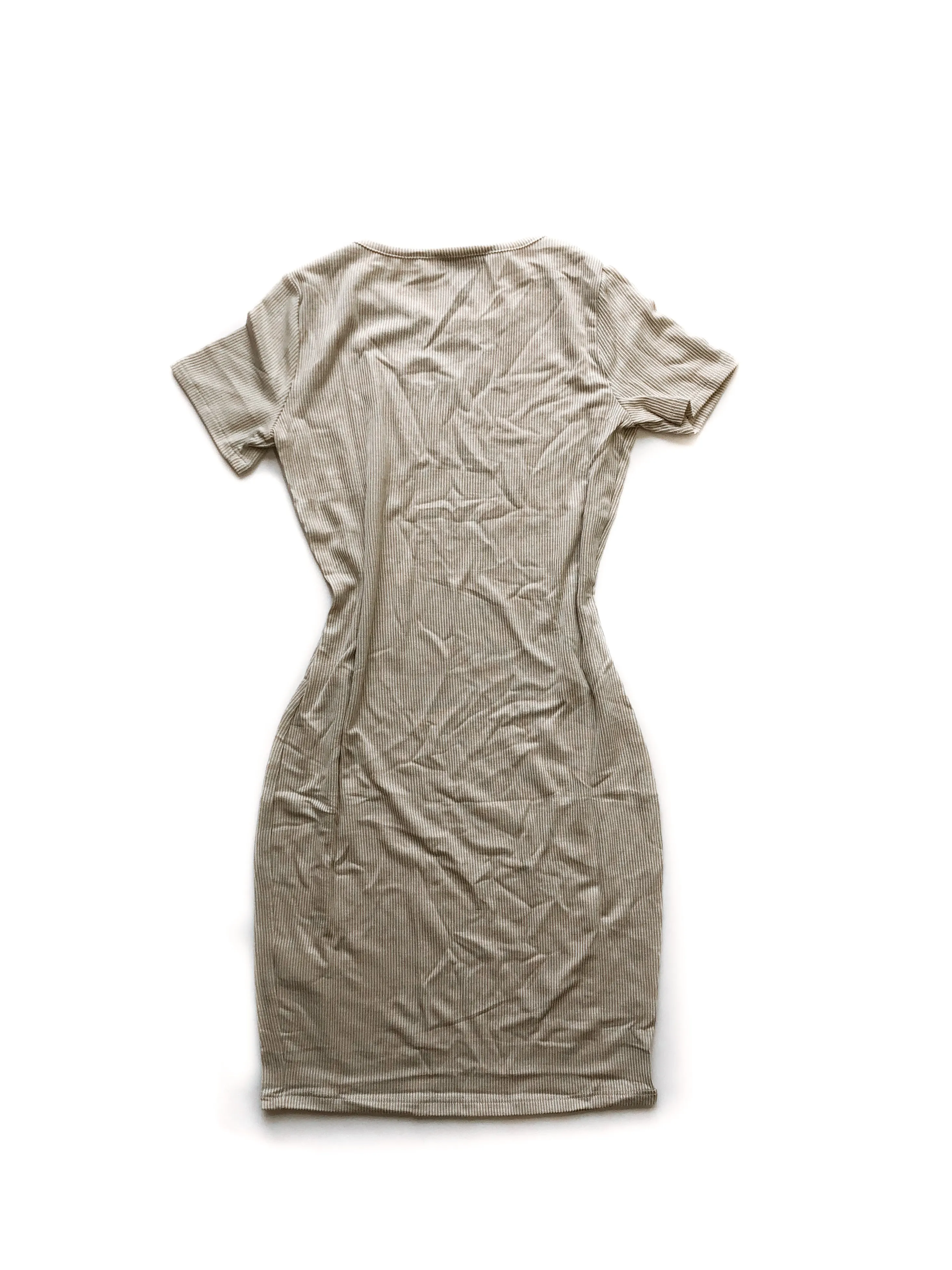 Aurora Bodycon Mini Dress - Brown/White
