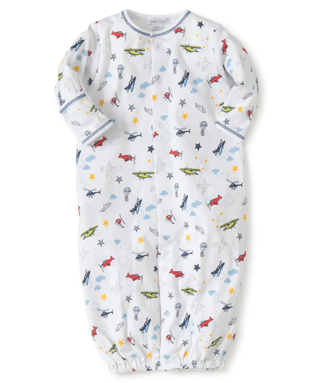 Baby Gown in Aviator Print