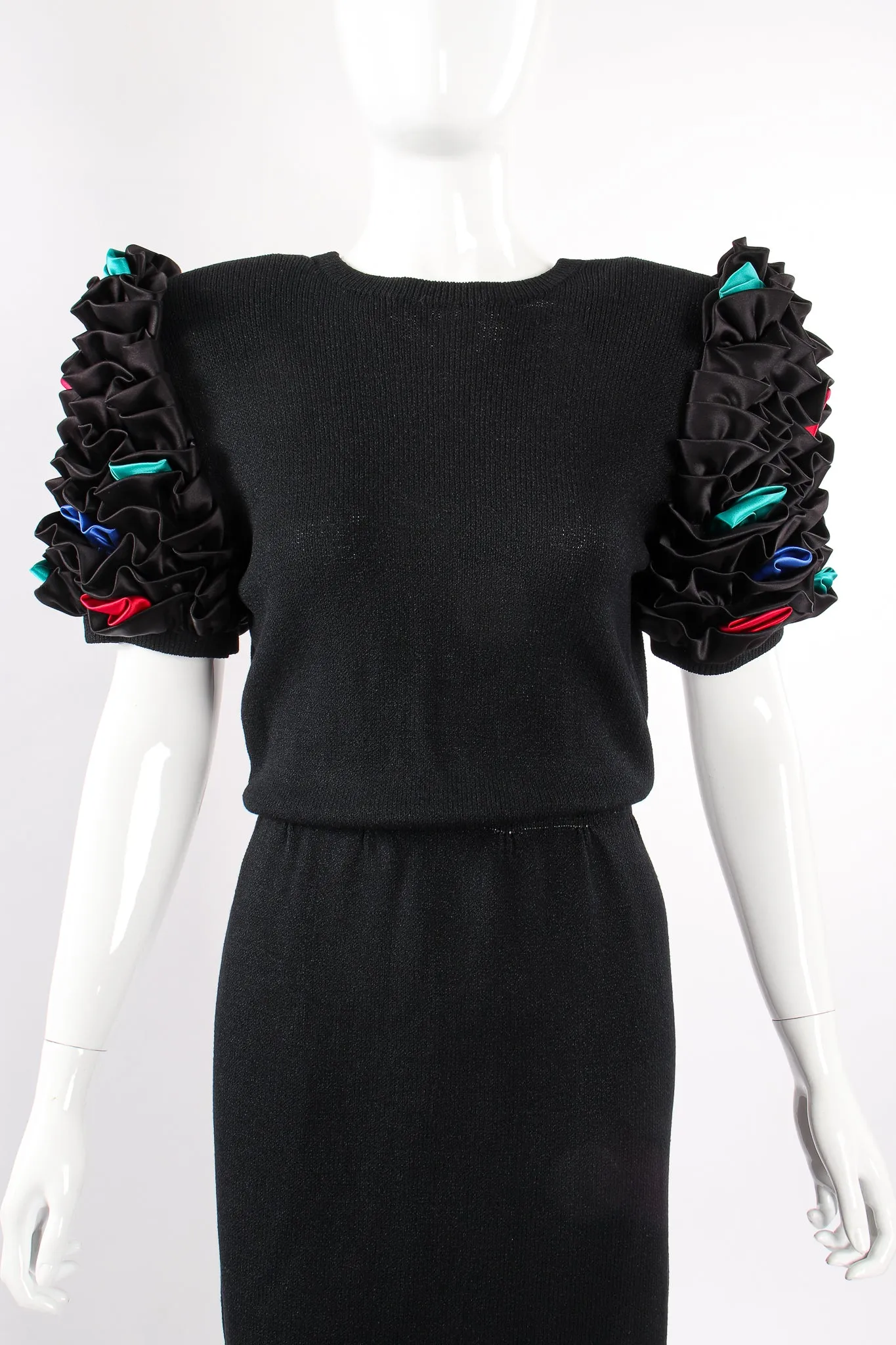Backless Ruffle Sleeve Knit Dress
