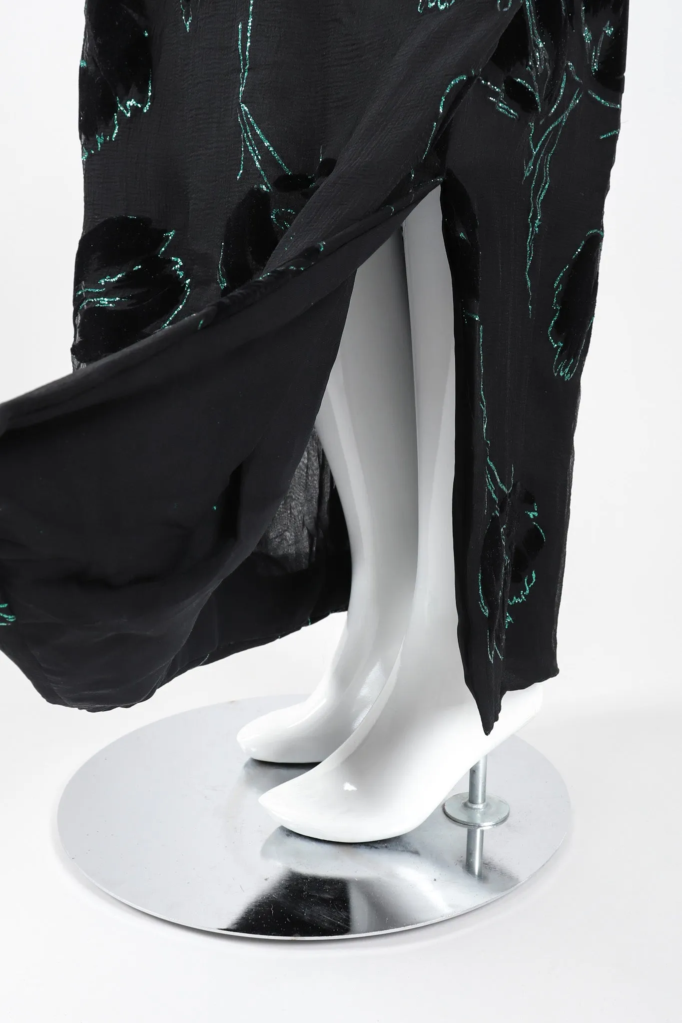 Balloon Sleeve Glitter Dress