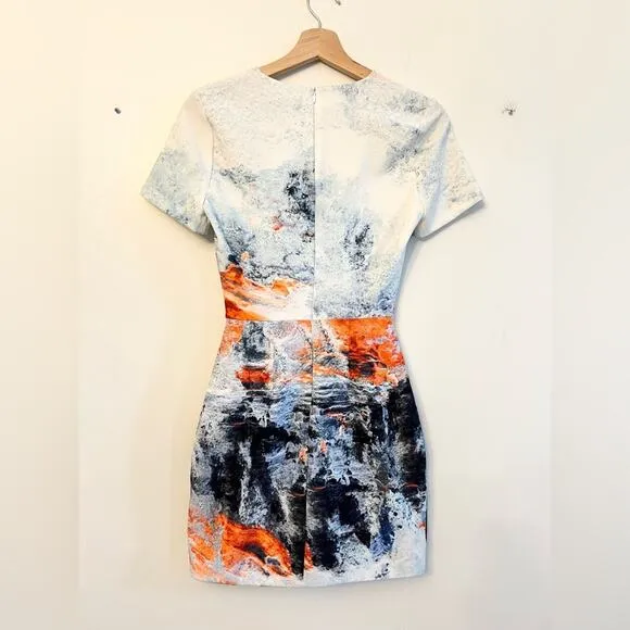 Bec &amp; Bridge Fire and Ice Dress cut out stomach short sleeve date going out