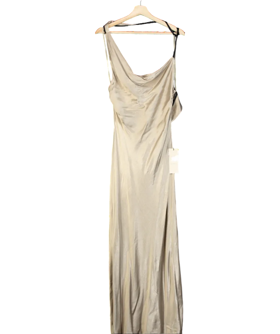 Bec   Bridge Beige Farah Cowl Dress UK 16