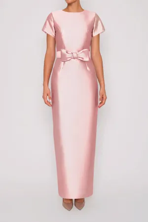 Bella Silk and Wool Column Gown
