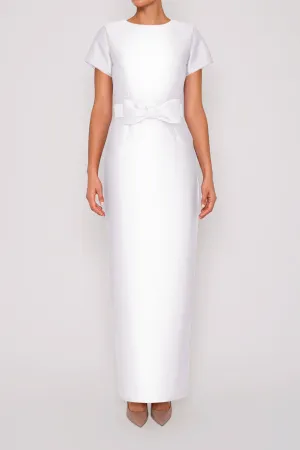 Bella Silk and Wool Column Gown