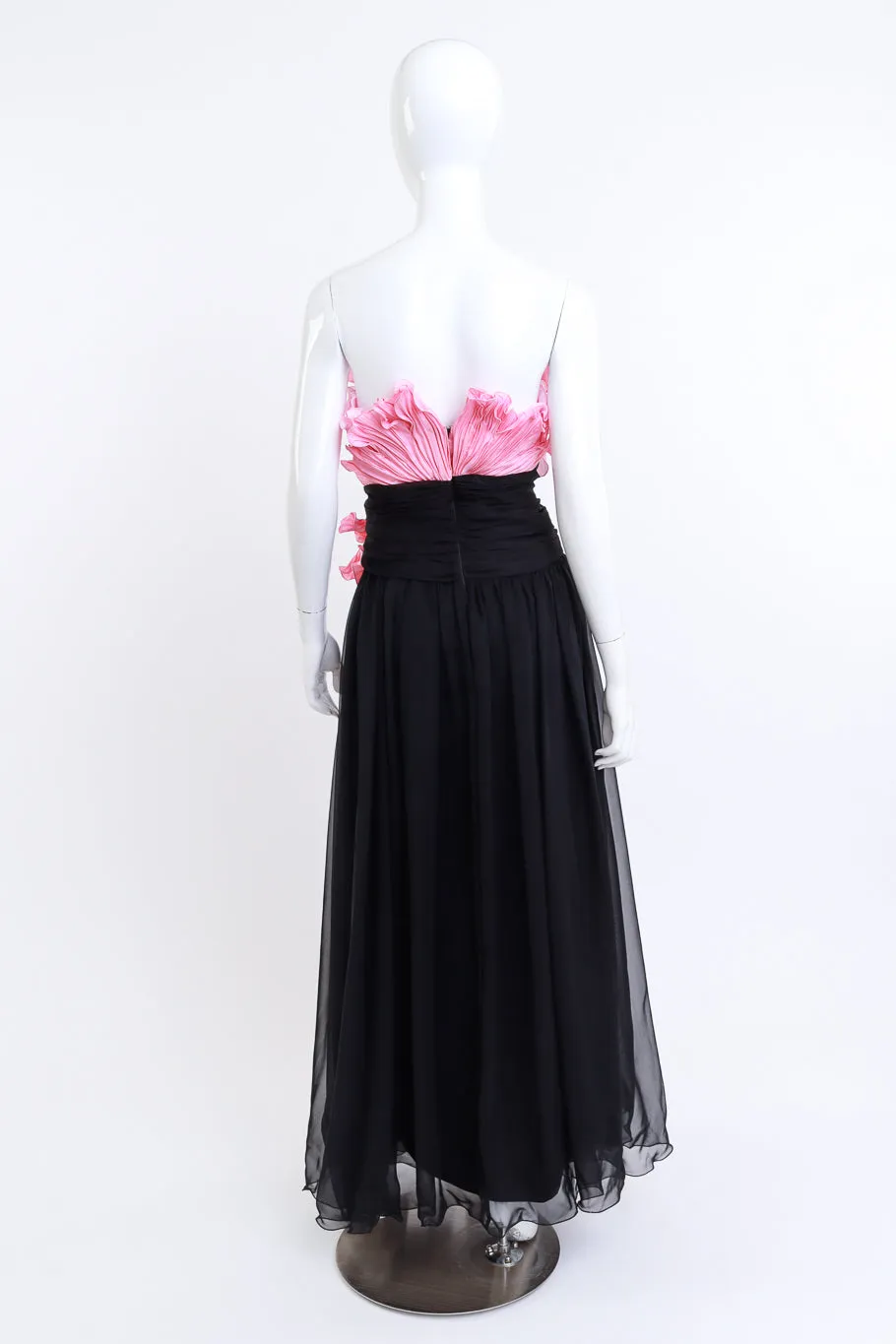 Blossoming Ruched Evening Gown