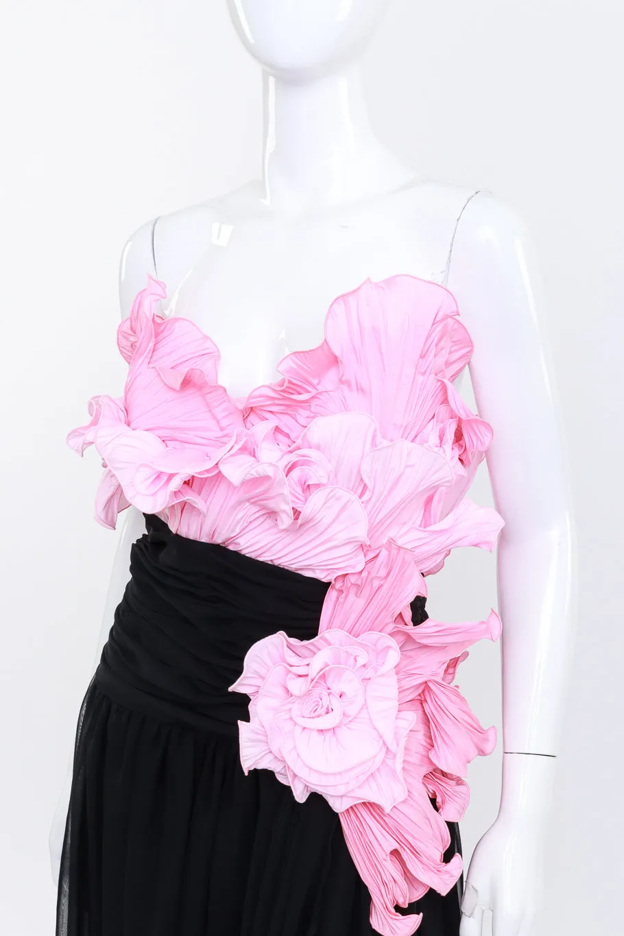 Blossoming Ruched Evening Gown