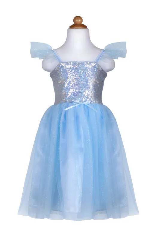 Blue Sequins Princess Dress