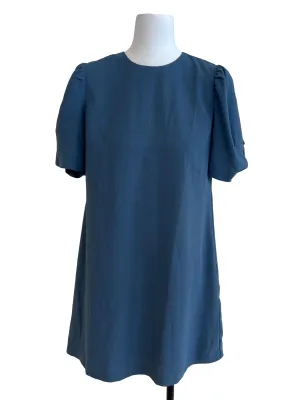 Blue Short Sleeve Dress