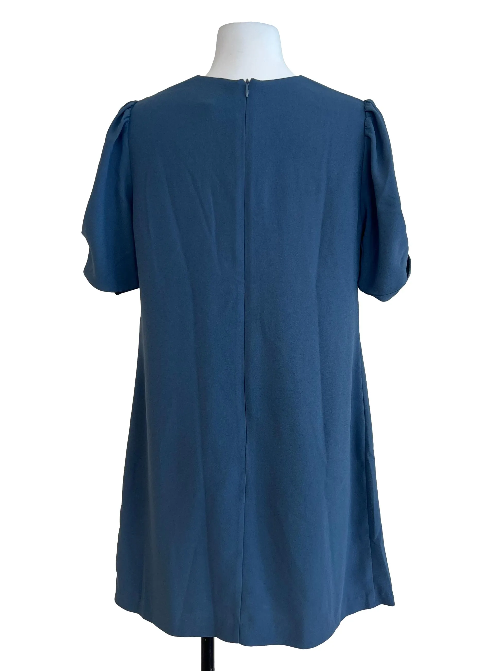 Blue Short Sleeve Dress