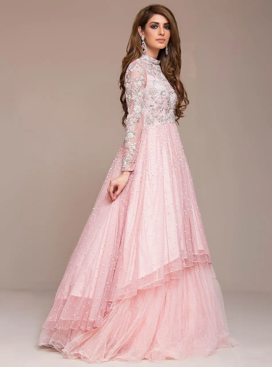 Blush Pink Wedding Gown