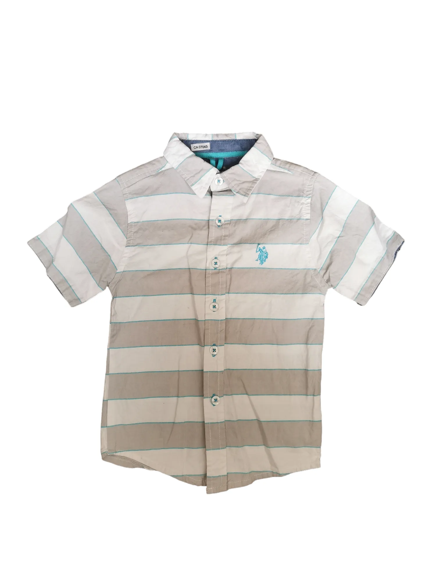 BOY SIZE 4 YEARS - U.S. POLO ASSN, Shortsleeve Dress Shirt EUC B50
