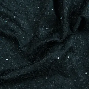 Broadway Sequin - Black Glitter