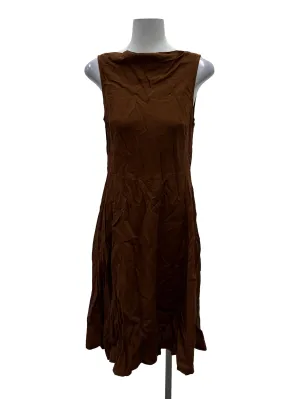 Brown High Neck Tank Dress