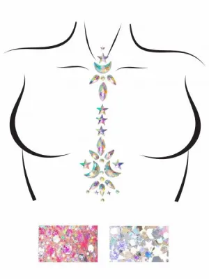 Cascade Jewels Sticker and 2 of 3 g Body Glitter Packets