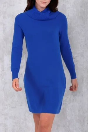 Cashmere Long Sleeve Cowl Neck Dress