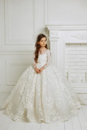 CINDY EXCLUSIVE LACE FIRST COMMUNION DRESS