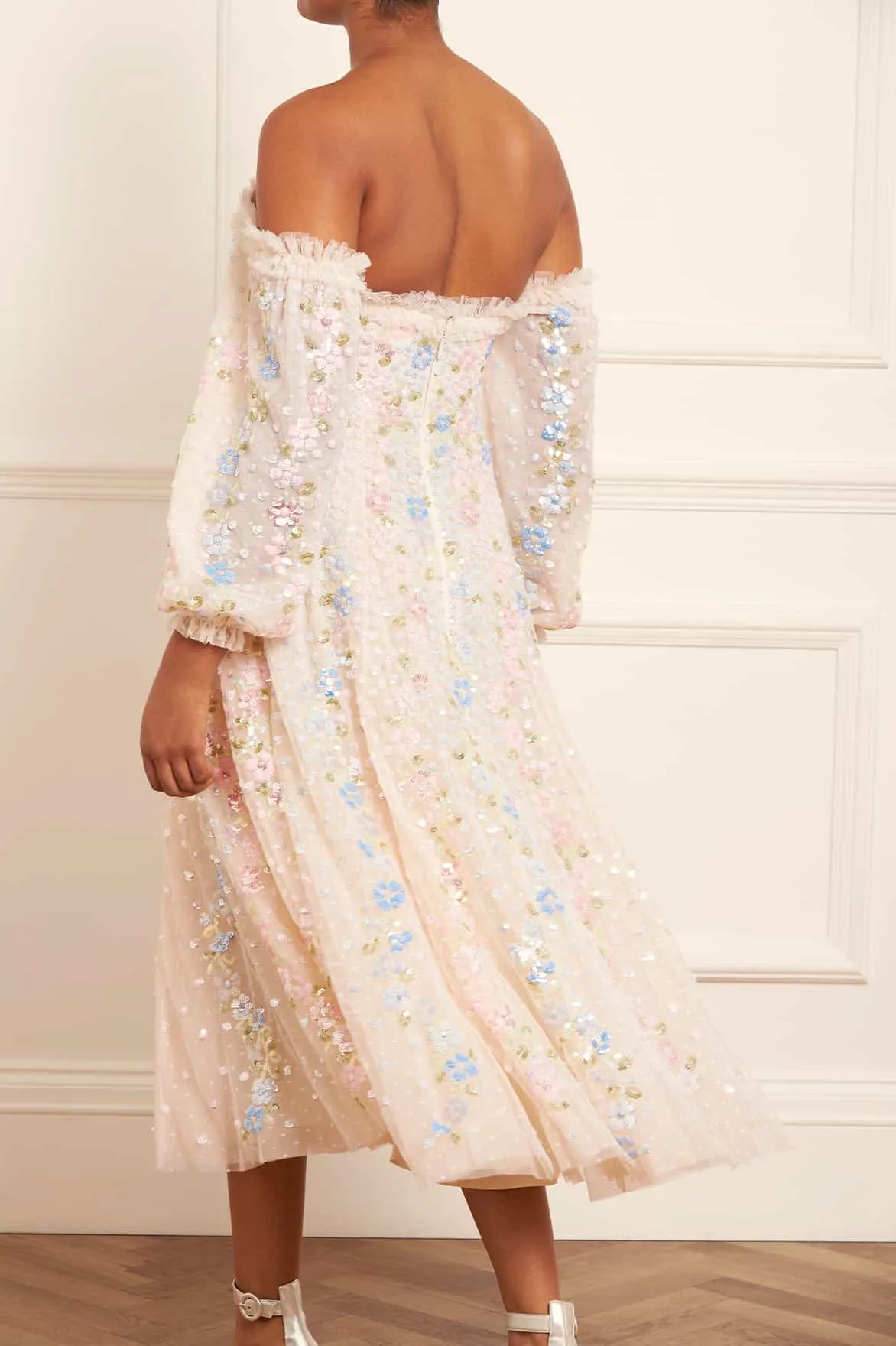 Confetti Gloss Off-Shoulder Ballerina Dress