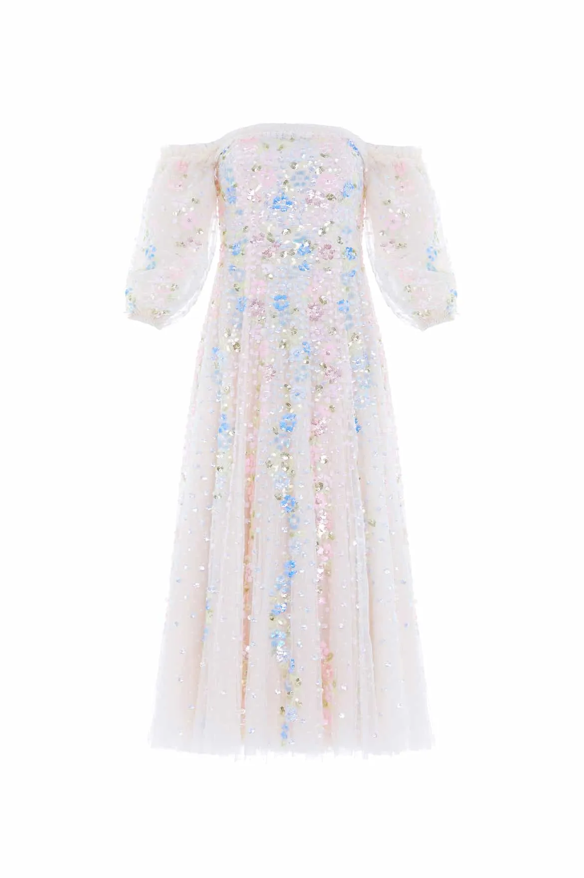 Confetti Gloss Off-Shoulder Ballerina Dress