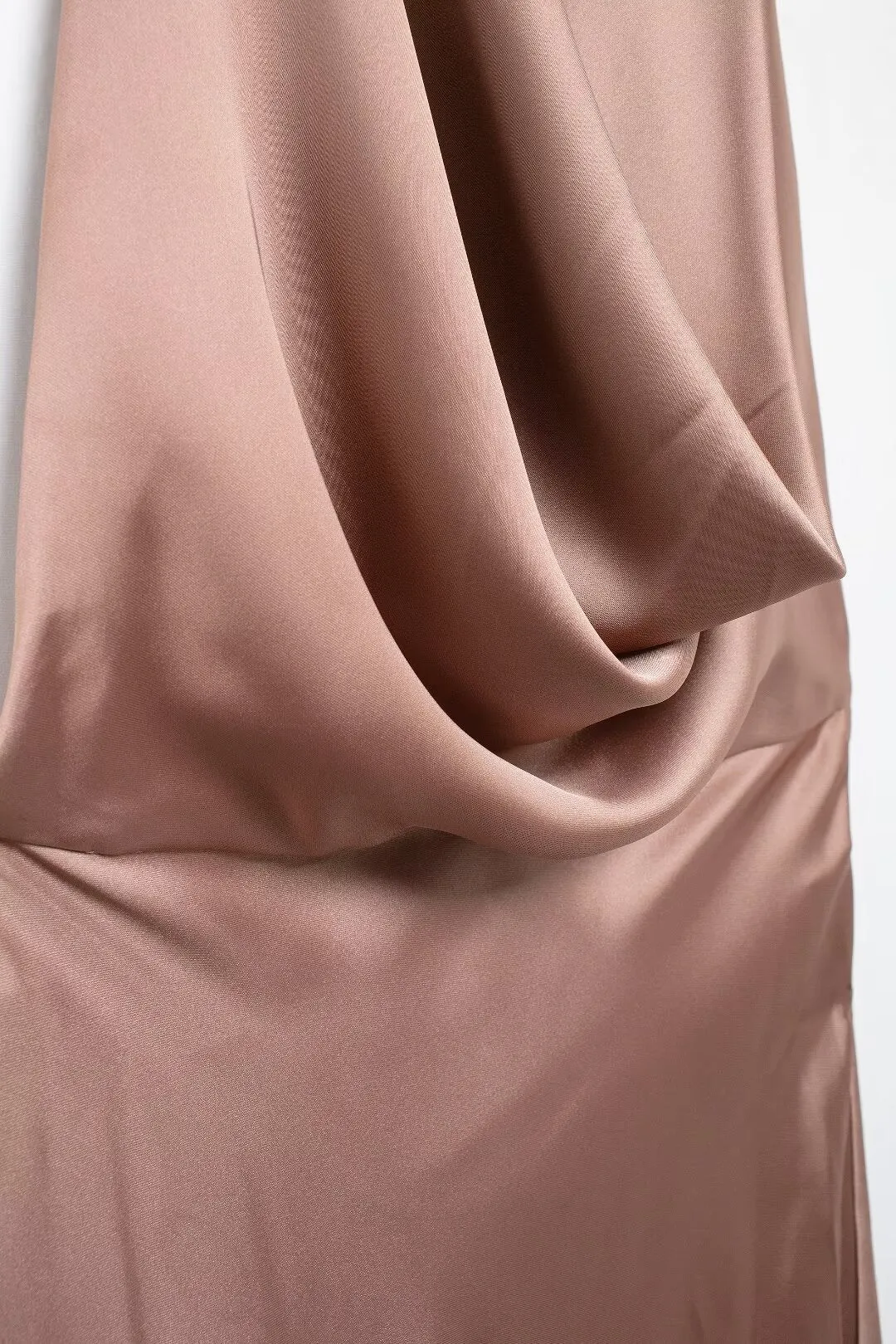 Cowl Neck Satin Maxi Dress