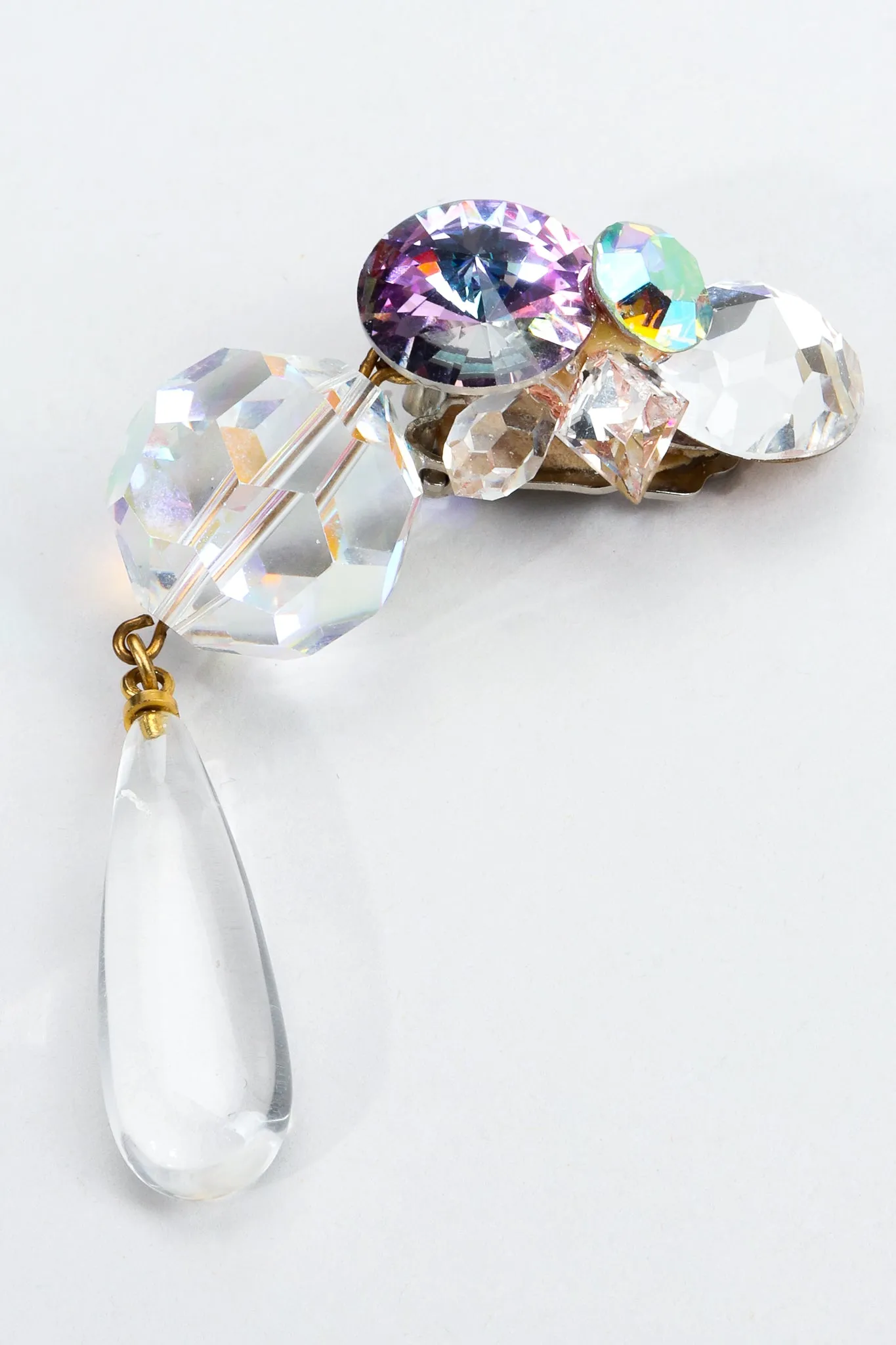 Crystal Icicle Teardrop Earrings