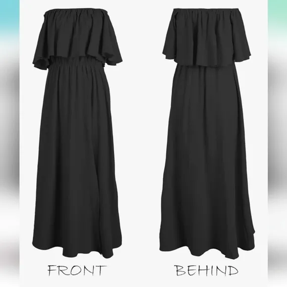 CUPSHE Ruffle Maxi Summer Off The Shoulder Dress. NEW!