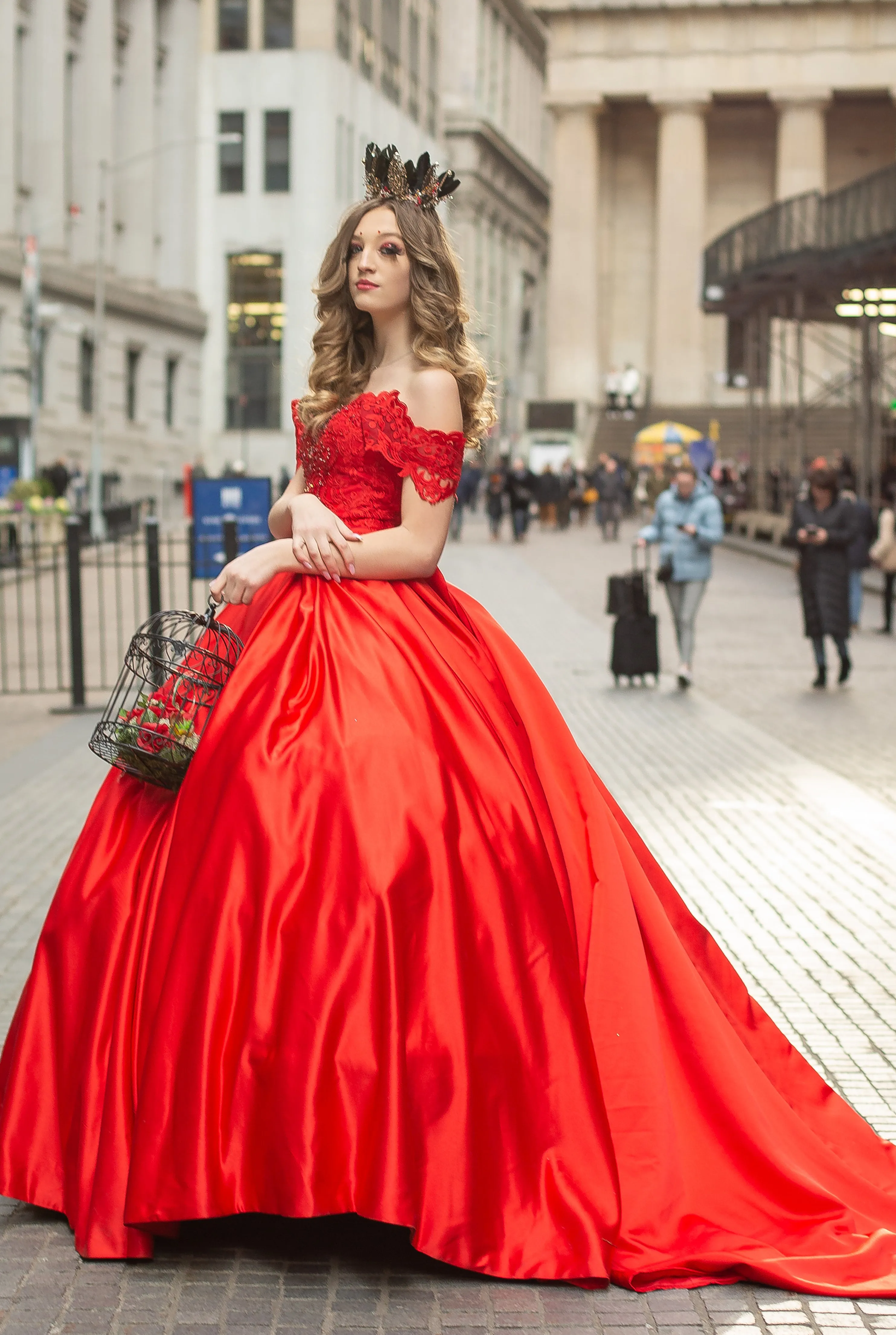 Custom Gown "Red Cardinal"