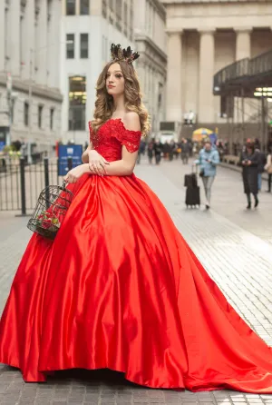 Custom Gown "Red Cardinal"