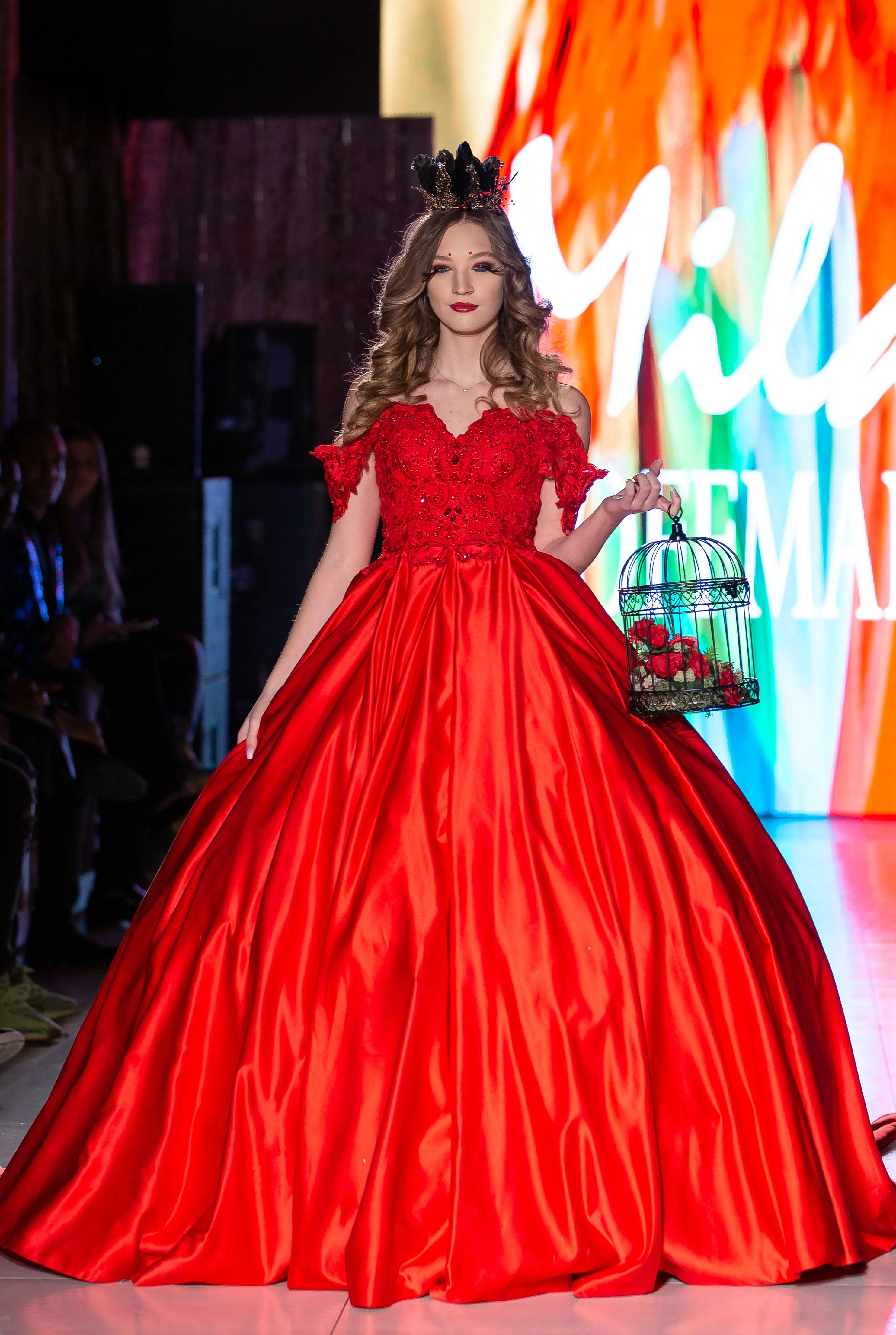 Custom Gown "Red Cardinal"