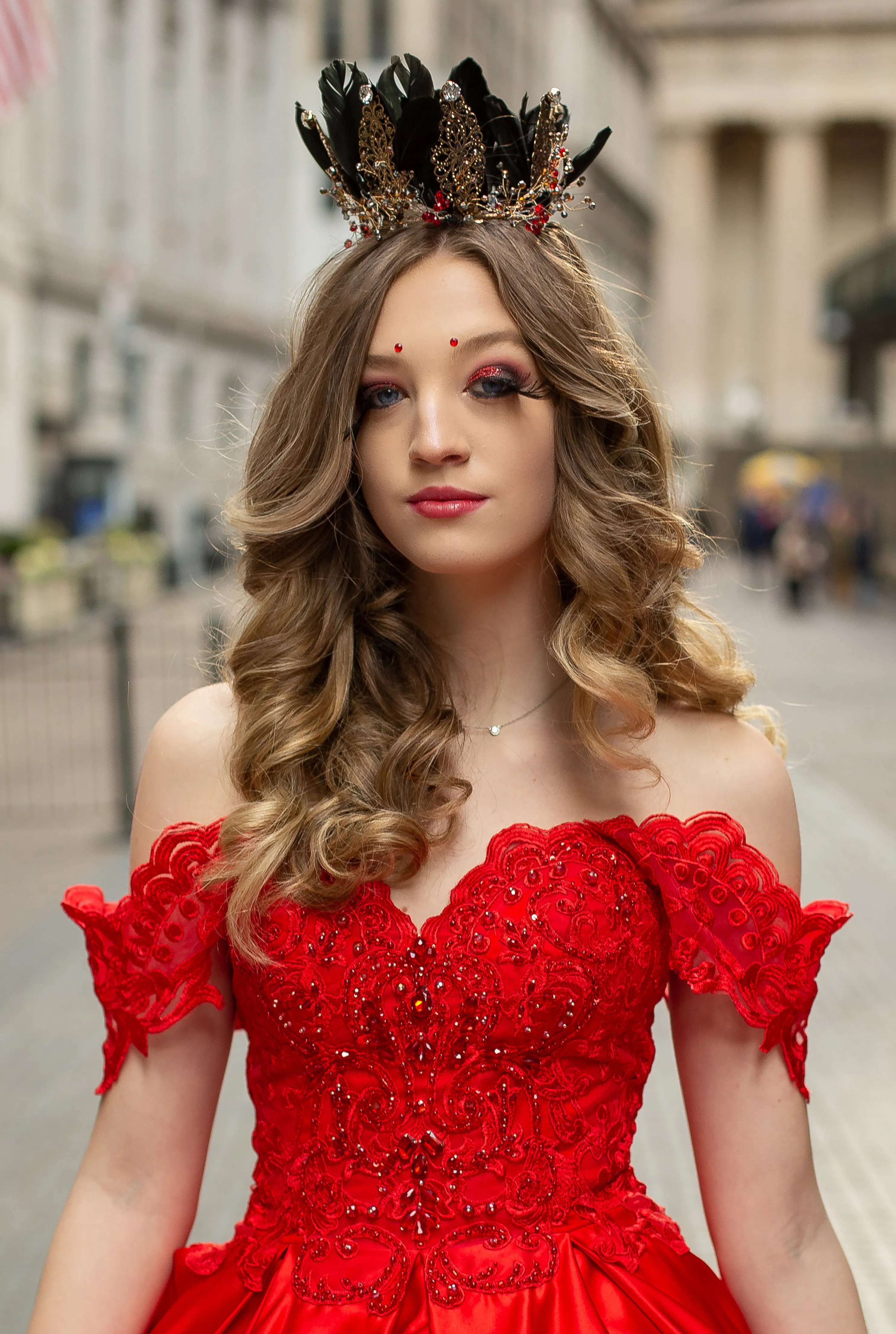 Custom Gown "Red Cardinal"
